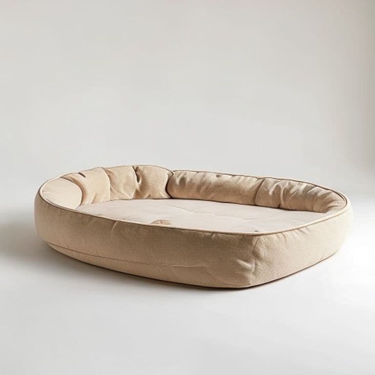 Panier pour animal beige