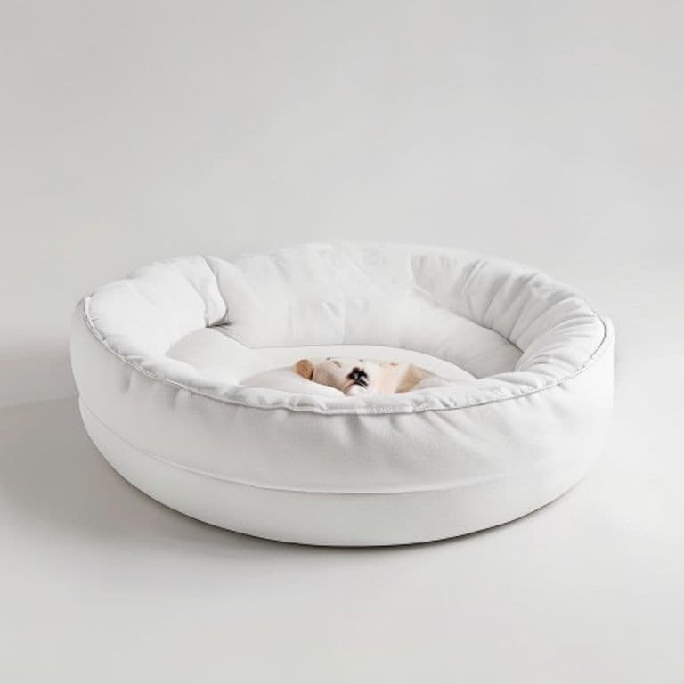 Panier pour animal blanc