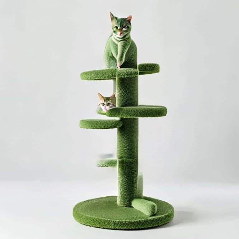 Arbre à chat vert sauge