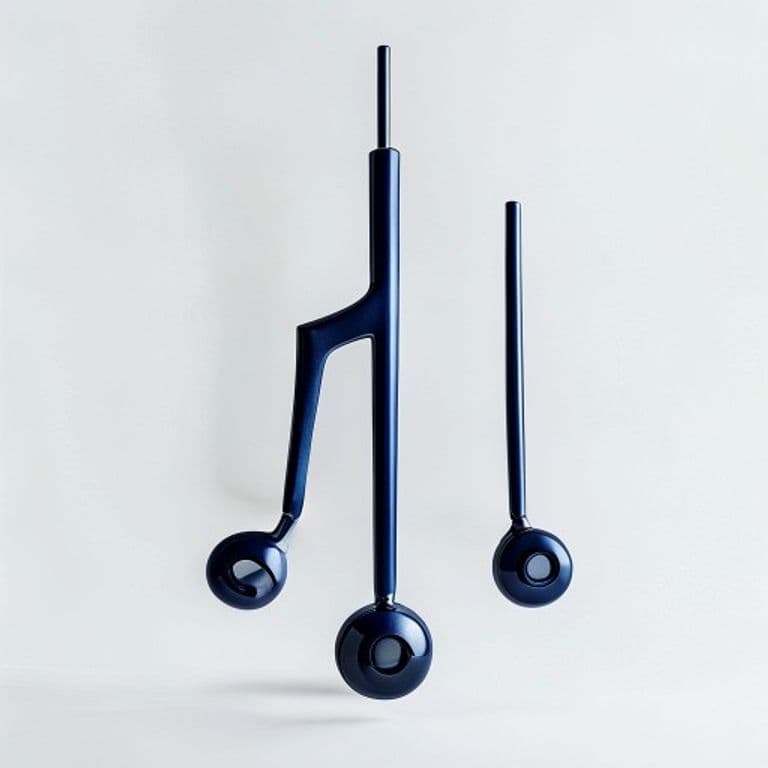 Mobile musical bleu marine