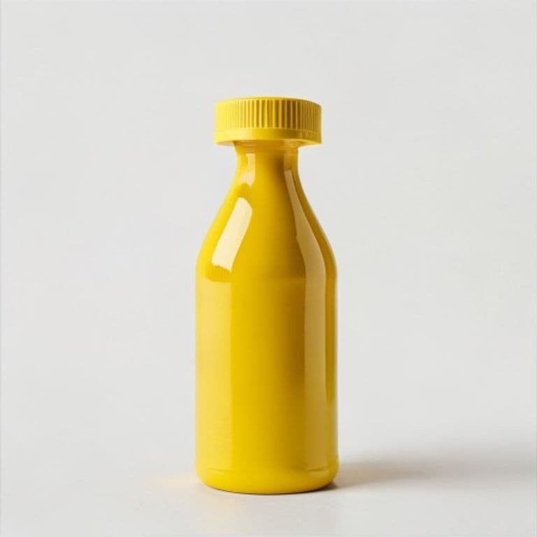 Biberon jaune moutarde