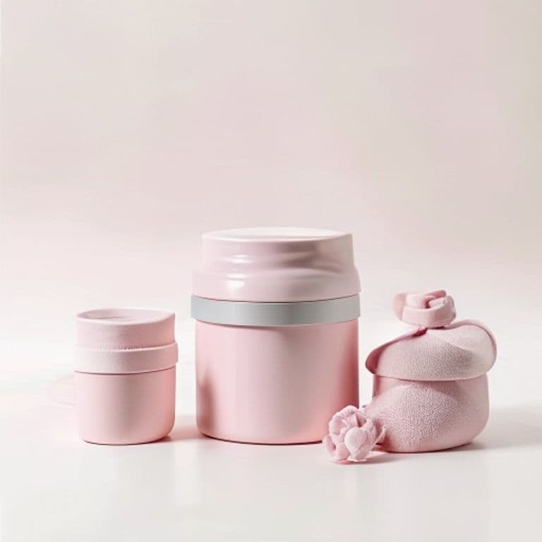 Coffret de soin rose poudré