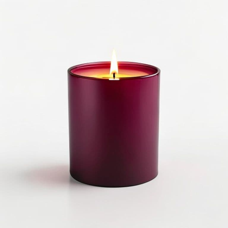 Bougie LED bordeaux
