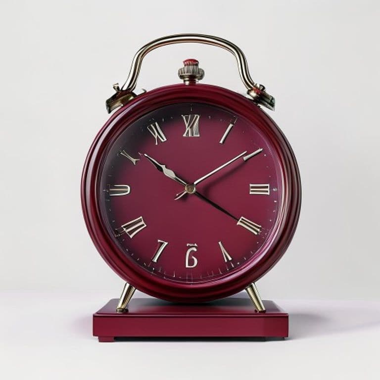 Horloge de table bordeaux
