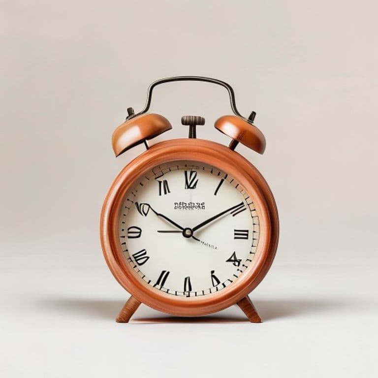 Horloge de table Déco terracotta