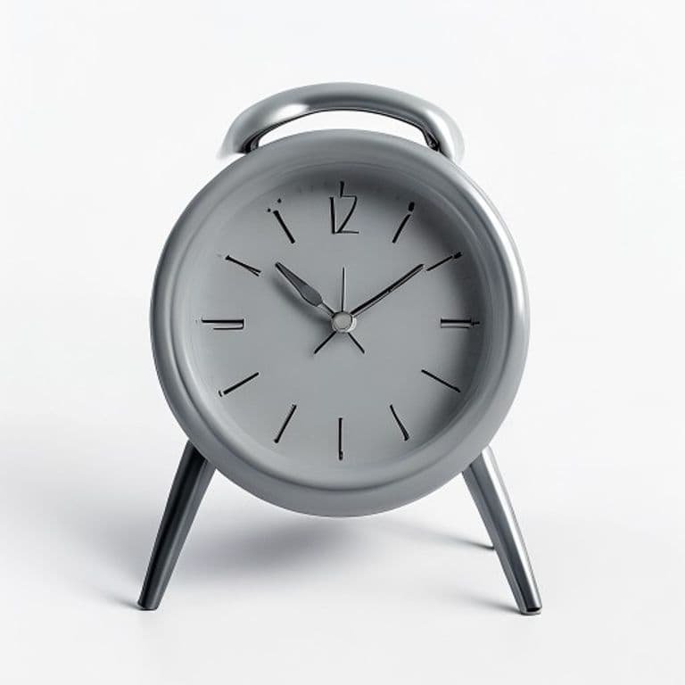 Horloge de table gris