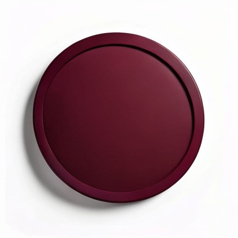 Miroir rond bordeaux Ø60