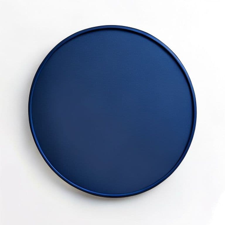 Miroir rond bleu marine Ø60