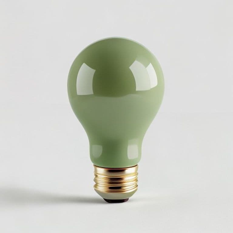 Ampoule connectée vert sauge