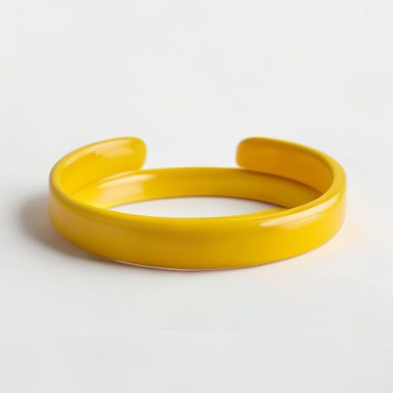 Bracelet connecté jaune moutarde