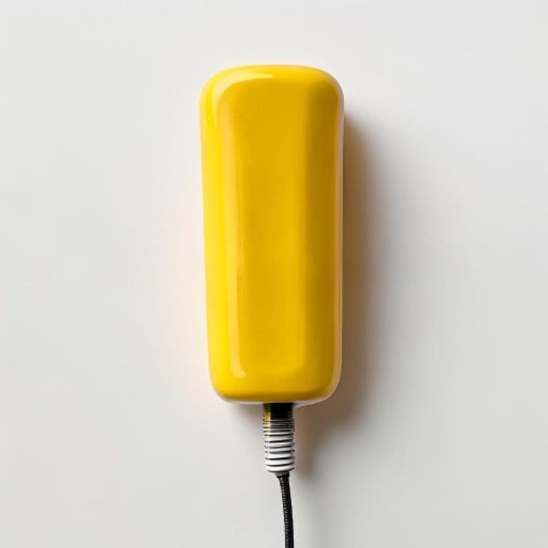 Prise connectée jaune moutarde