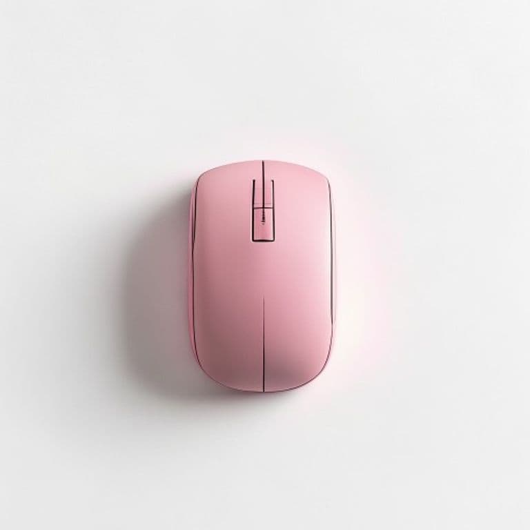 Souris sans fil rose poudré