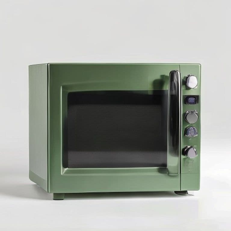 Four micro-ondes vert sauge