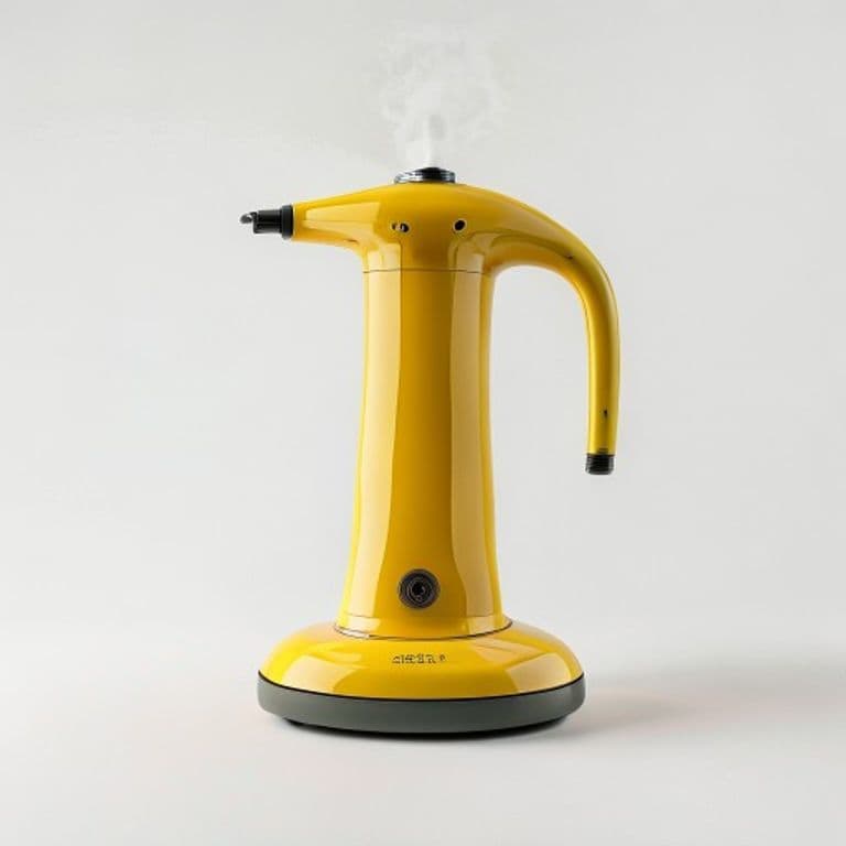 Défroisseur vapeur jaune moutarde