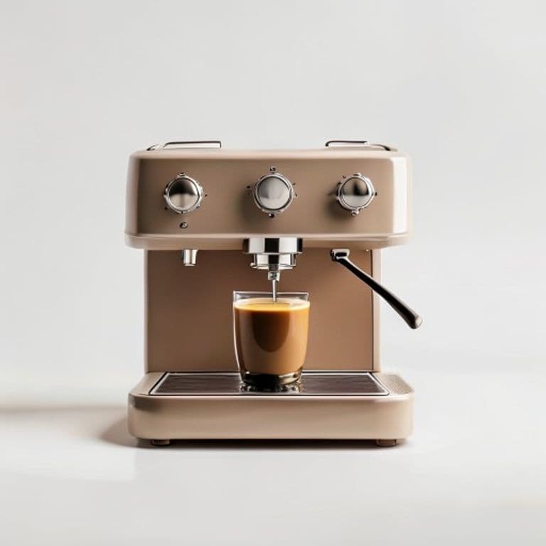 Machine à expresso taupe