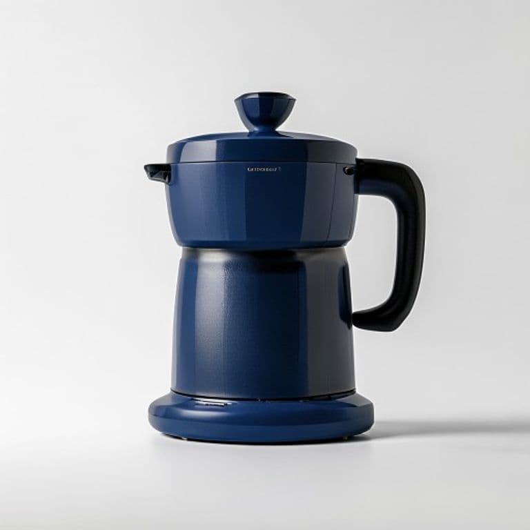 Cafetière bleu marine