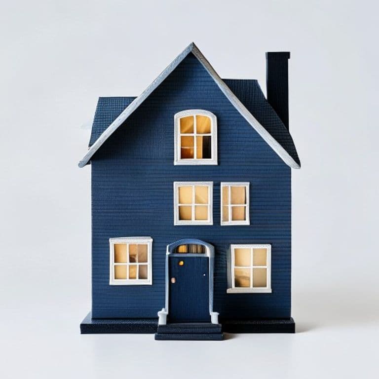 Maison de poupée Pro bleu marine
