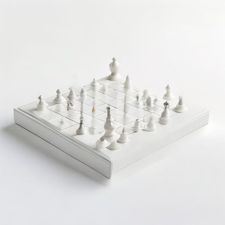 Jeu de stratégie blanc