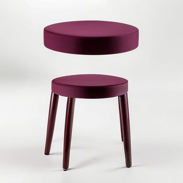 Tabouret bordeaux