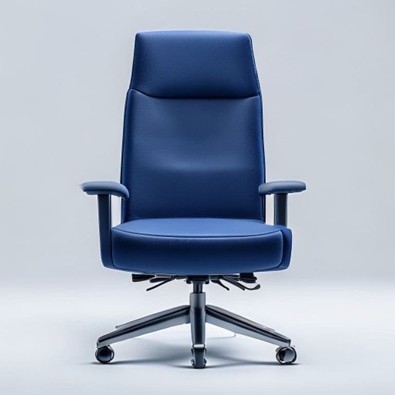 Chaise de bureau bleu marine