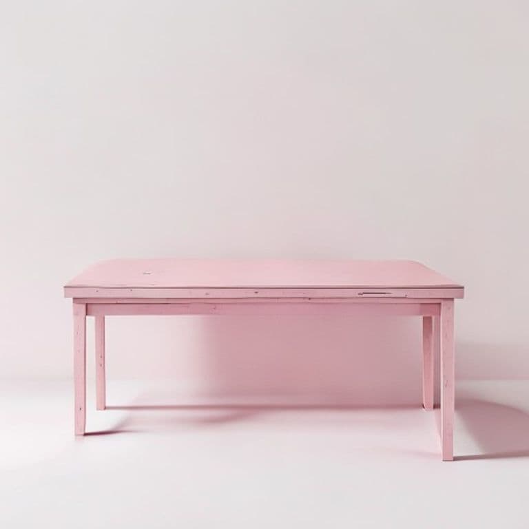 Bureau rose poudré