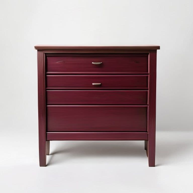 Commode bordeaux