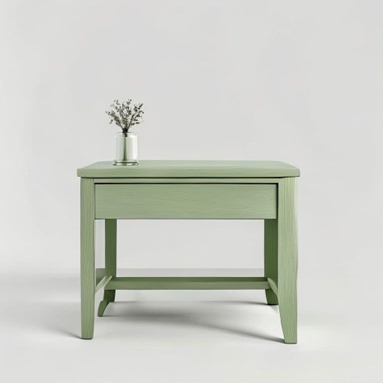 Table de chevet vert sauge