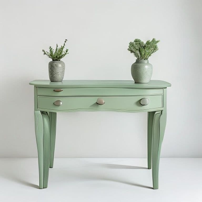 Coiffeuse vert sauge