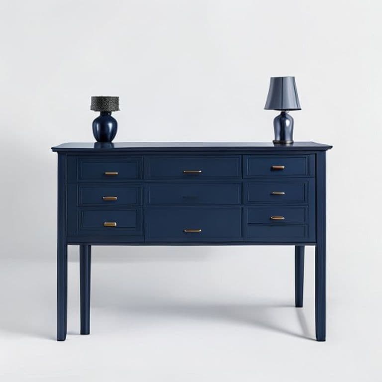 Coiffeuse bleu marine