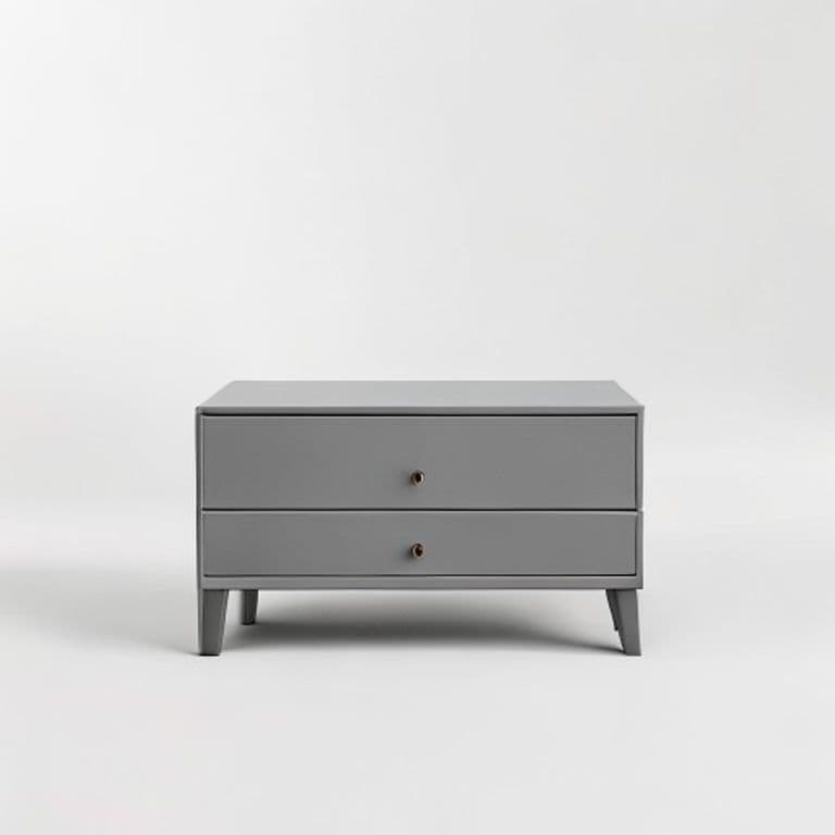 Table de chevet gris