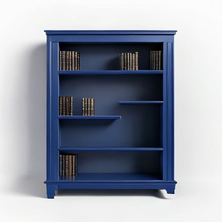 Bibliothèque bleu marine