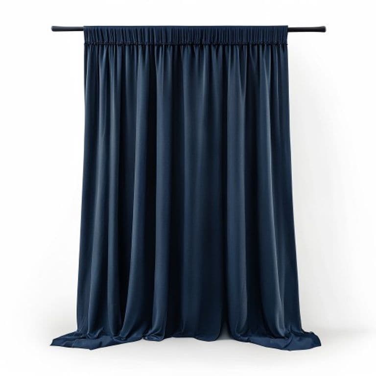 Rideau occultant bleu marine 140x240