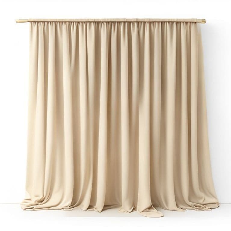 Paire de rideaux beige 140x260