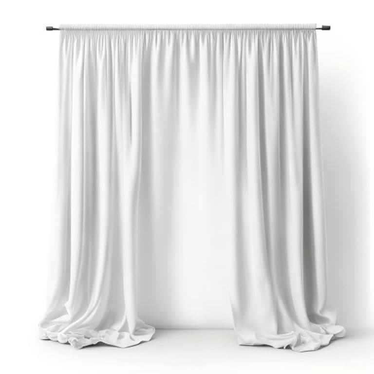 Paire de rideaux blanc 140x260