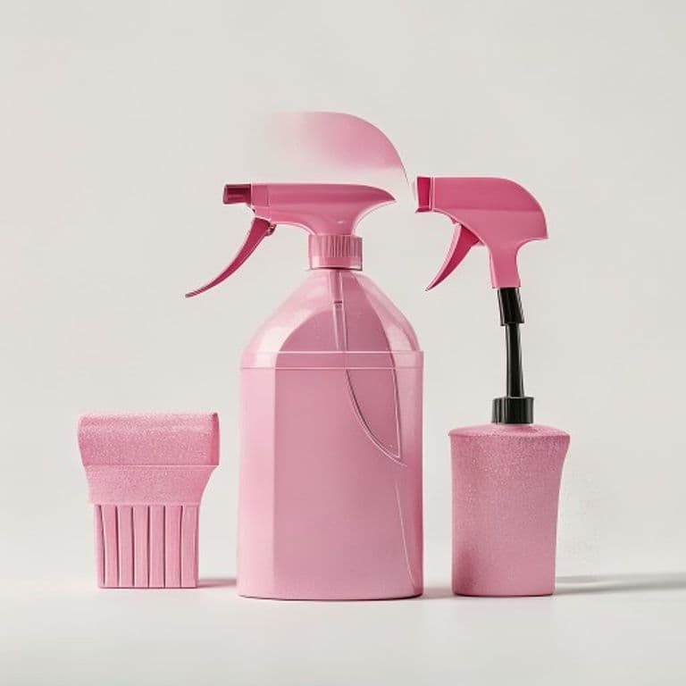 Set de nettoyage rose poudré