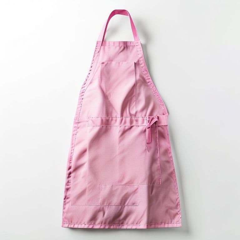 Tablier de ménage rose poudré