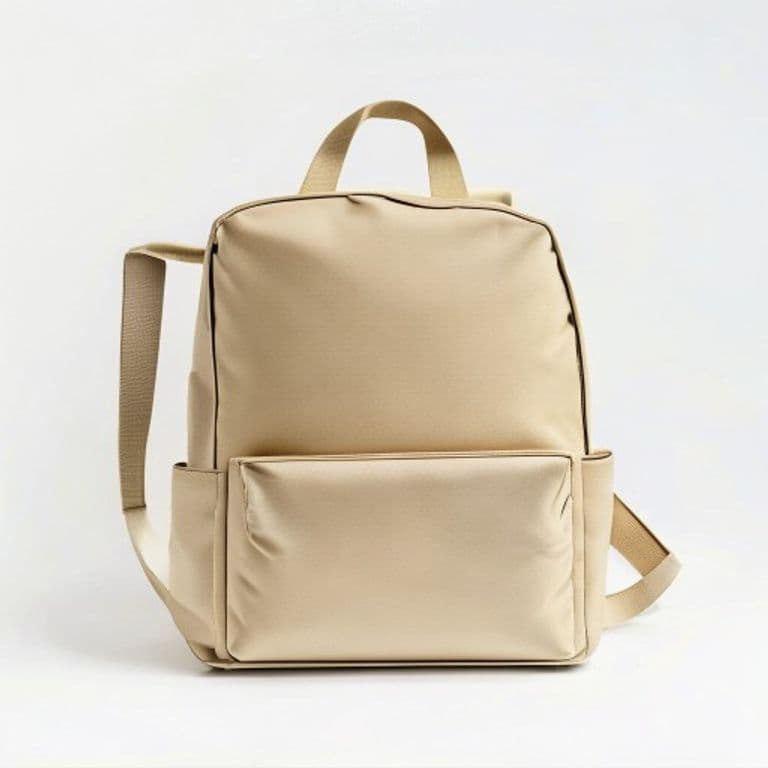 Sac à dos ordinateur beige