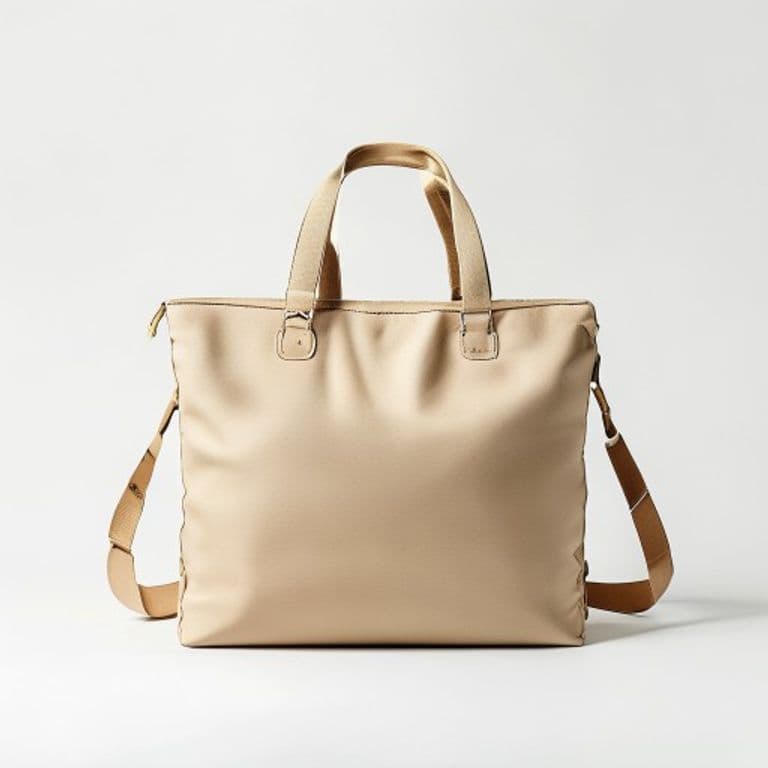 Sac de gym beige