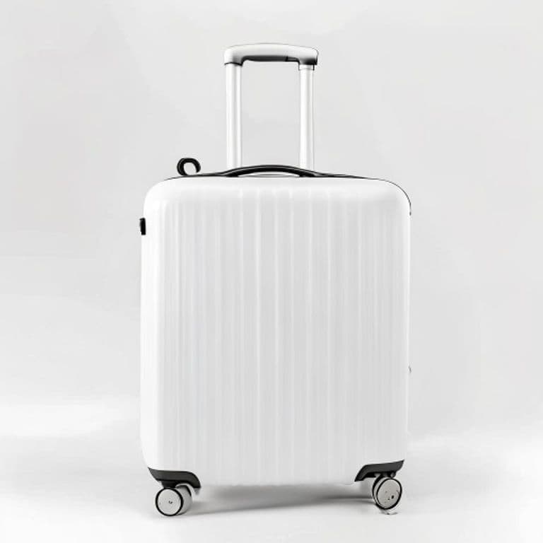 Valise souple blanc 65 cm