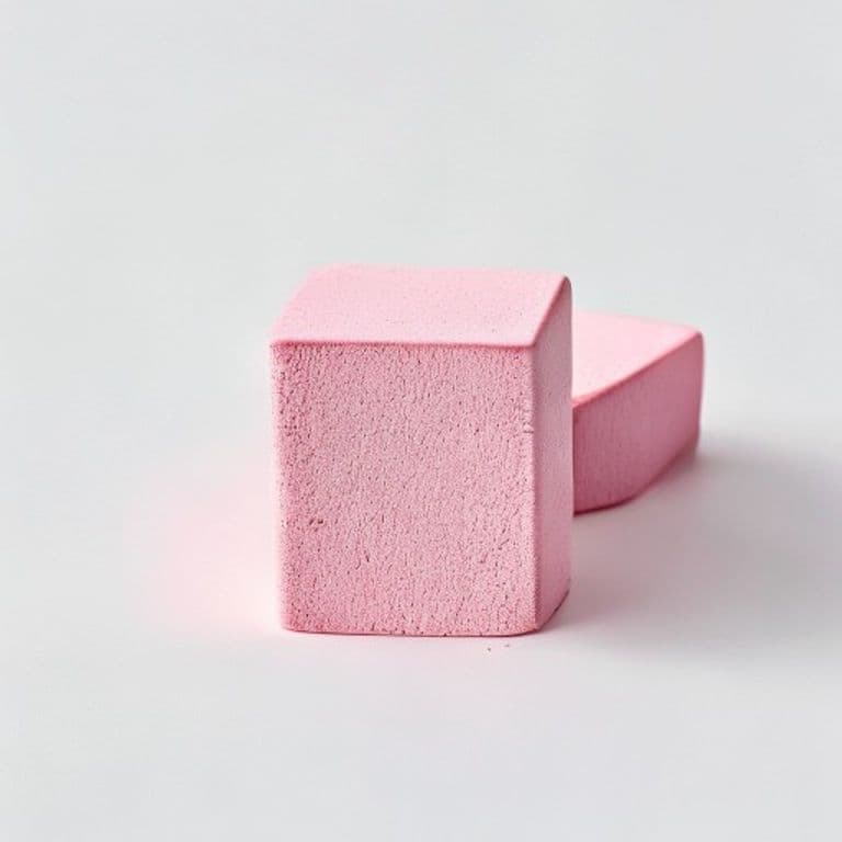 Set de gommes rose poudré