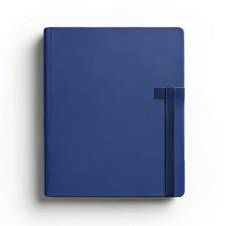 Cahier bleu marine