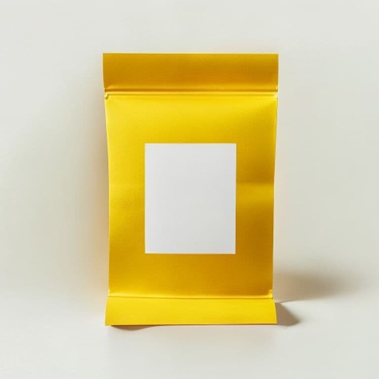 Ramette de papier jaune moutarde