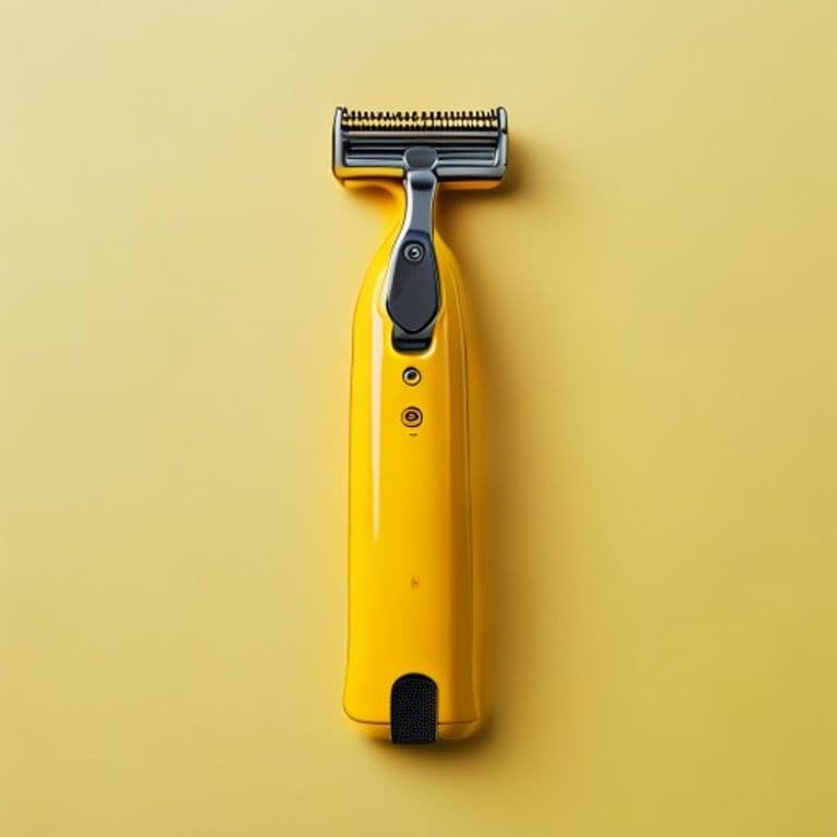 Tondeuse à barbe jaune moutarde
