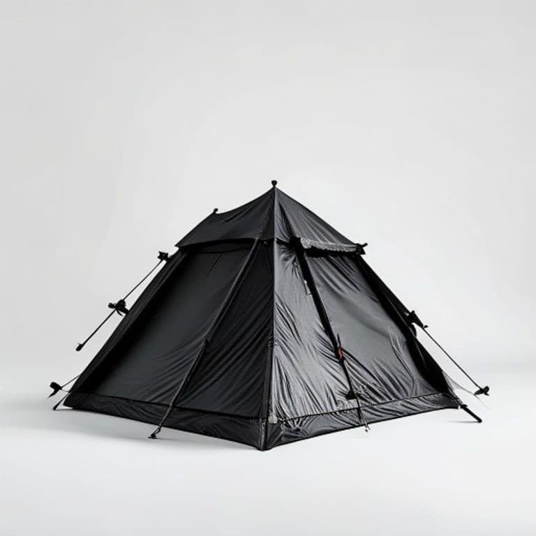Tente de camping noir