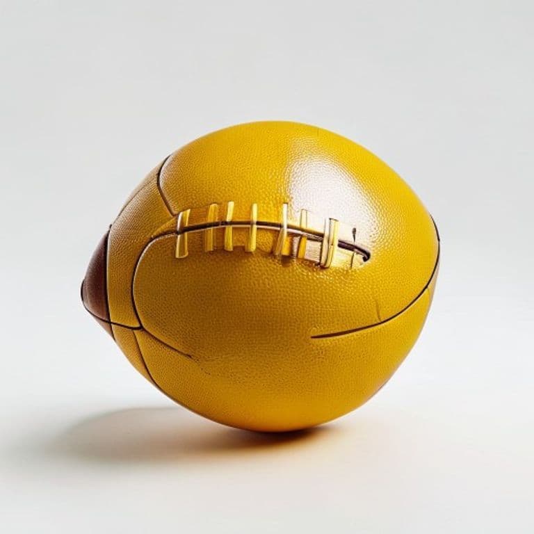 Ballon de football jaune moutarde