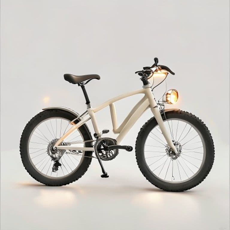 Éclairage vélo beige